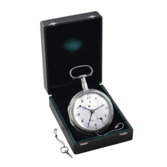Large Belgian silver-cased quarter repeating coach watch Circa 1790