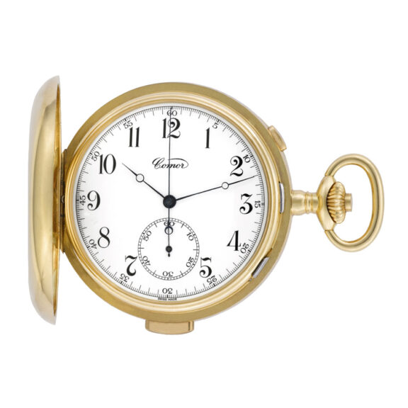 Swiss gold watch with minute repeating and chronograph Circa 1980