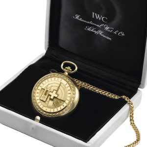 Unusual Swiss gold limited edition pocket watch Circa 1990