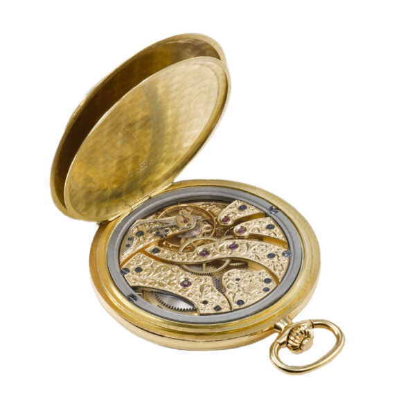 Unusual Swiss gold limited edition pocket watch Circa 1990 Unusual Swiss gold limited edition pocket watch Circa 1990