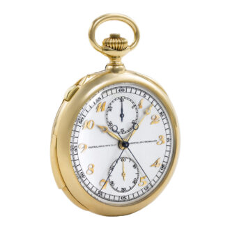 Swiss 18k yellow gold minute repeating pocket watch Circa 1924