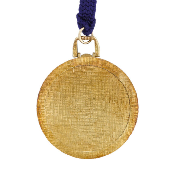 Swiss gold concealed Lady's pendant watch Circa 1980 Swiss gold concealed Lady's pendant watch Circa 1980