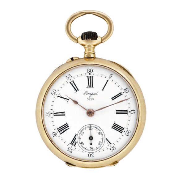 Small French 18k yellow gold lady's pocket watch Circa 1900