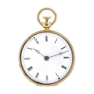 French gold quarter repeating miniature pendant watch Circa 1850