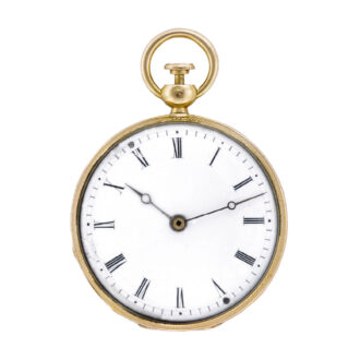 French gold quarter repeating miniature pendant watch Circa 1850