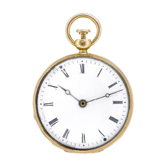 French gold quarter repeating miniature pendant watch Circa 1850