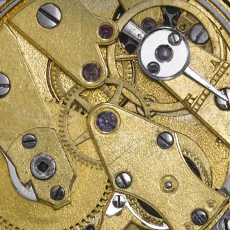 French gold quarter repeating miniature pendant watch Circa 1850