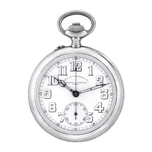 Interesting Swiss silver military watch with chronograph Circa 1918