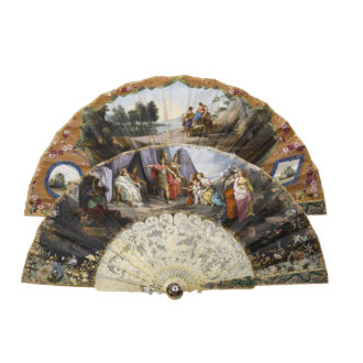 English 20K gold fan watch for the Chinese market Circa 1875