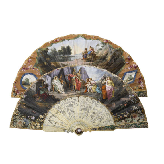 English 20K gold fan watch for the Chinese market Circa 1875