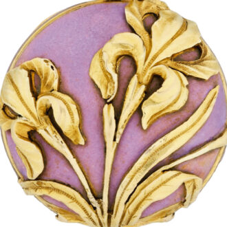 Swiss 18k gold Art Nouveau lady's pendant watch Circa 1900 Swiss 18k gold Art Nouveau lady's pendant watch Circa 1900