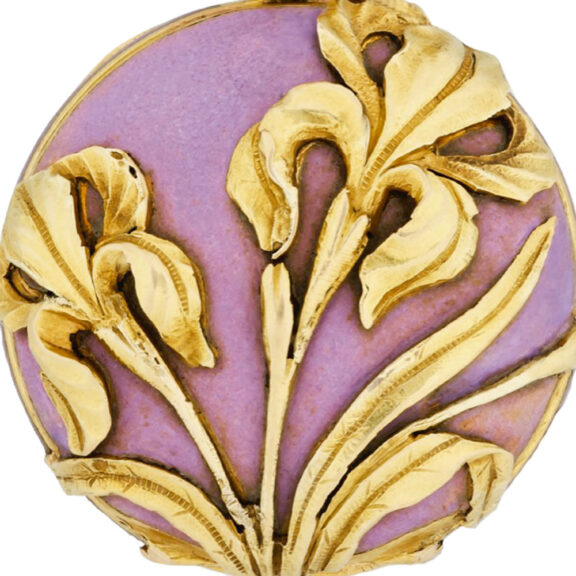 Swiss 18k gold Art Nouveau lady's pendant watch Circa 1900 Swiss 18k gold Art Nouveau lady's pendant watch Circa 1900