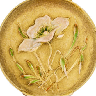 Fine Swiss 18k gold Art Nouveau brooch watch Circa 1900