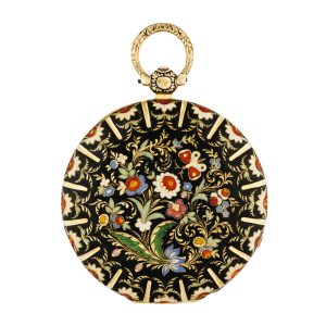French 18K gold and champlevé enamel pocket watch Circa 1830