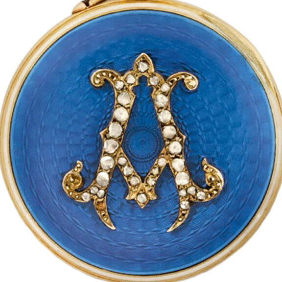 Swiss gold, diamond and Belle Epoque enamel pendant watch Circa 1910 Swiss gold, diamond and Belle Epoque enamel pendant watch Circa 1910