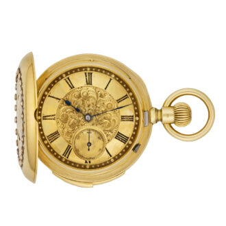 Fine Swiss 18k gold lever with five-minute repeater Circa 1880