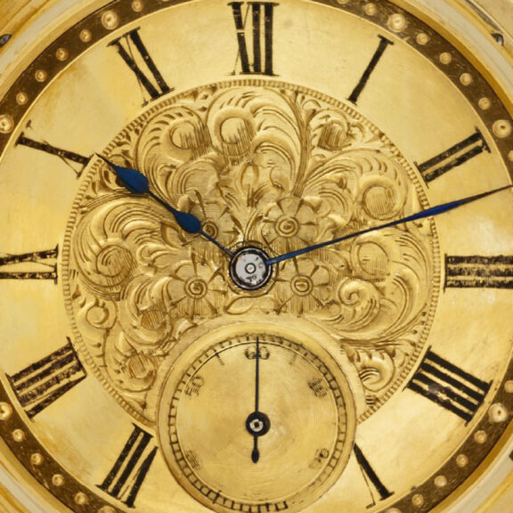 Fine Swiss 18k gold lever with five-minute repeater Circa 1880 Fine Swiss 18k gold lever with five-minute repeater Circa 1880