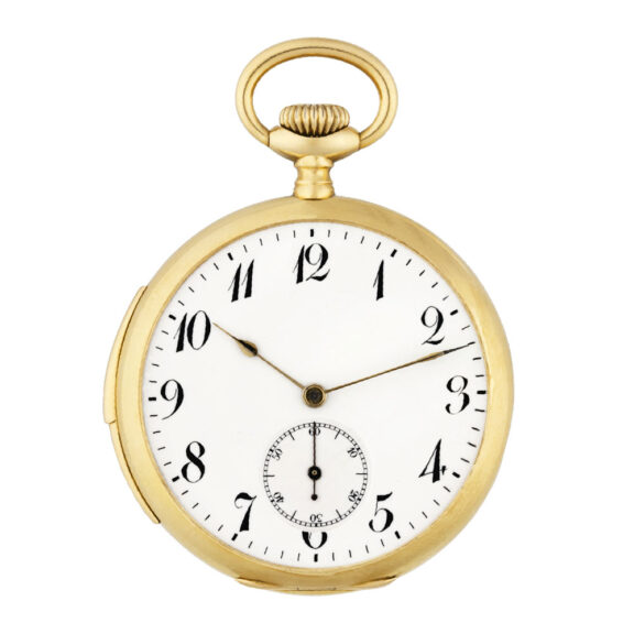 Swiss 18k yellow gold minute repeating pocket watch Circa 1920