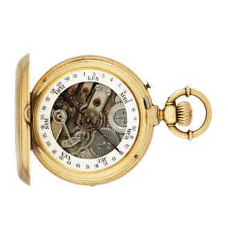 Swiss/French gold double-dialled pocket watch Circa 1890
