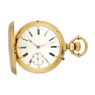 Swiss/French gold double-dialled pocket watch Circa 1890