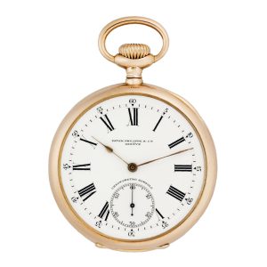 Swiss 18k rose gold Chronometro Gondolo watch Circa 1907