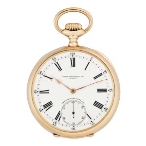 Swiss 18k rose gold Chronometro Gondolo watch Circa 1911