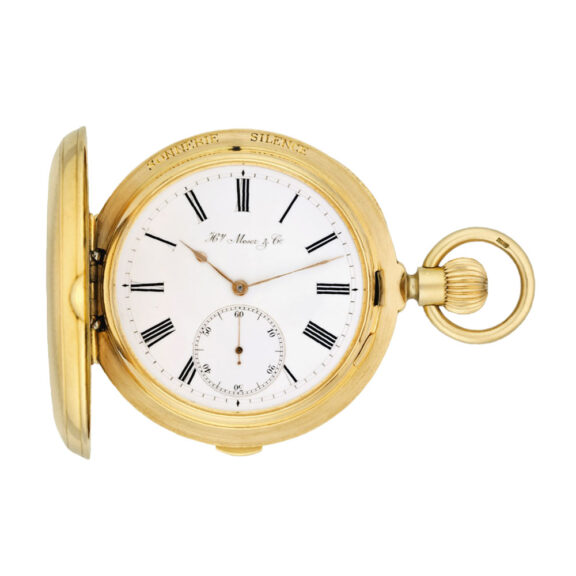 Swiss gold clockwatch made for the Russian market Circa 1890