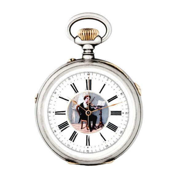 Swiss musical watch made for the Eastern market Circa 1880