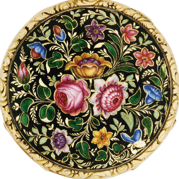French 18K gold and champlevé enamel pocket watch Circa 1825 French 18K gold and champlevé enamel pocket watch Circa 1825