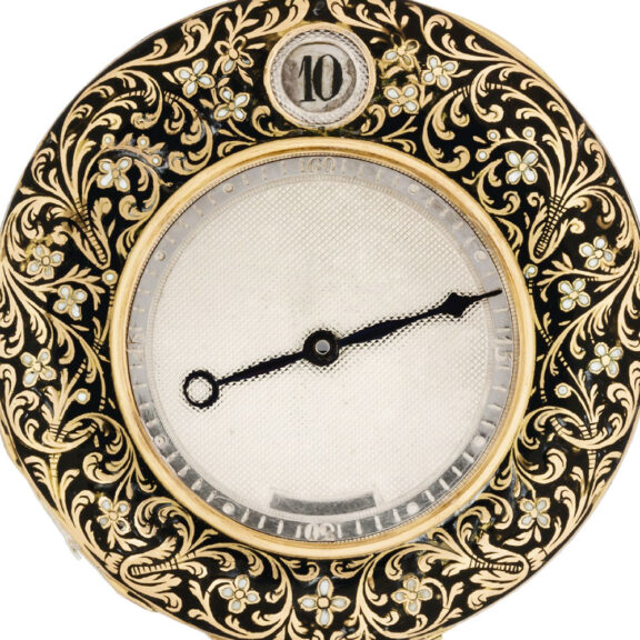 French 18k gold digital pocket watch with jump-hours Circa 1830 French 18k gold digital pocket watch with jump-hours Circa 1830