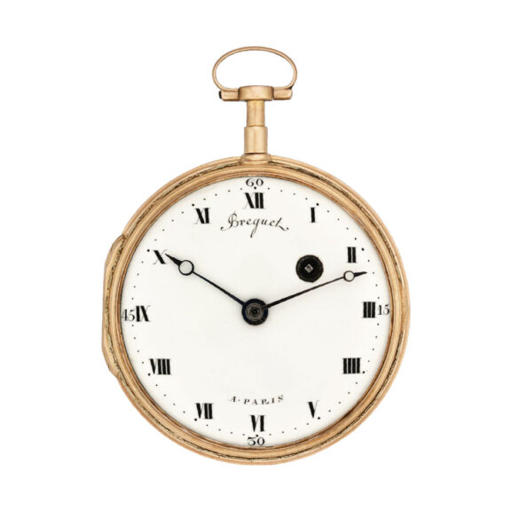 French 18k gold and enamel verge pocket watch Circa 1800 French 18k gold and enamel verge pocket watch Circa 1800