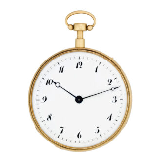 Swiss 18k gold quarter repeating musical pocket watch Circa 1820