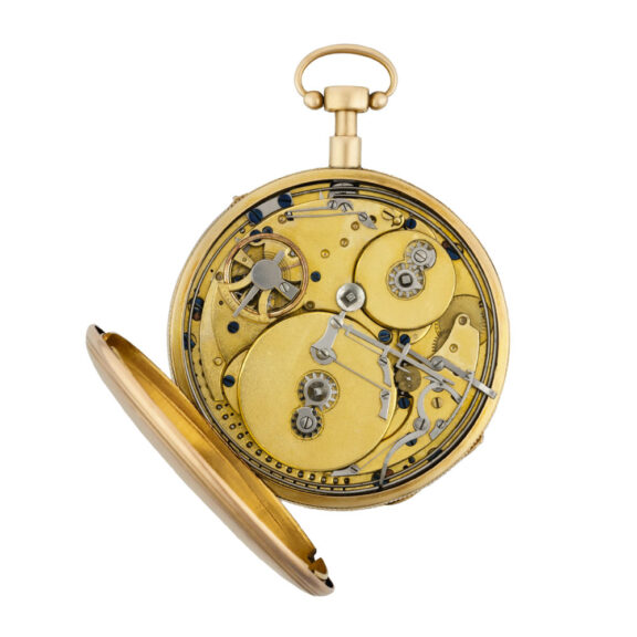 Swiss 18k gold quarter repeating musical pocket watch Circa 1820 Swiss 18k gold quarter repeating musical pocket watch Circa 1820