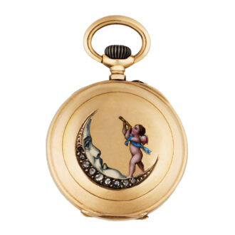 Very small Swiss 18k gold lady's pendant watch Circa 1890
