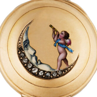 Very small Swiss 18k gold lady's pendant watch Circa 1890
