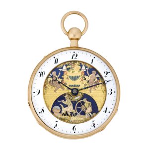Swiss rose gold repeater with six automaton jacks Circa 1810