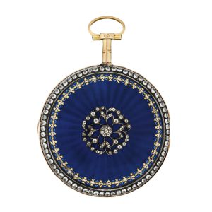 French gold, enamel and diamond decorative watch Circa 1790