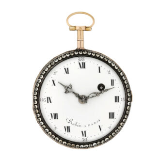 French gold, enamel and diamond decorative watch Circa 1790 French gold, enamel and diamond decorative watch Circa 1790