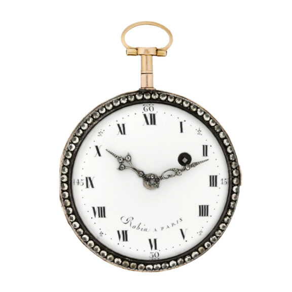 French gold, enamel and diamond decorative watch Circa 1790 French gold, enamel and diamond decorative watch Circa 1790