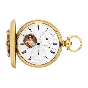 Swiss gold chronometer with pivoted detent escapement Circa 1850