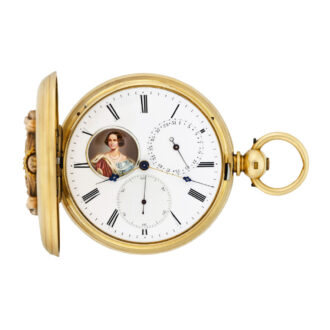 Swiss gold chronometer with pivoted detent escapement Circa 1850
