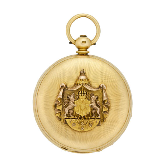 Swiss gold chronometer with pivoted detent escapement Circa 1850 Swiss gold chronometer with pivoted detent escapement Circa 1850