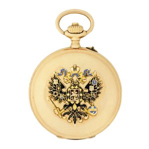 Swiss 14k gold hunting cased presentation watch Circa 1900