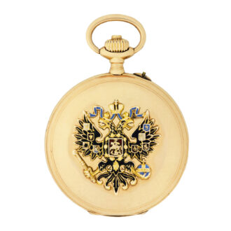 Swiss 14k gold hunting cased presentation watch Circa 1900