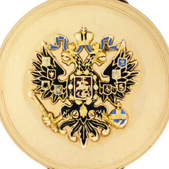 Swiss 14k gold hunting cased presentation watch Circa 1900