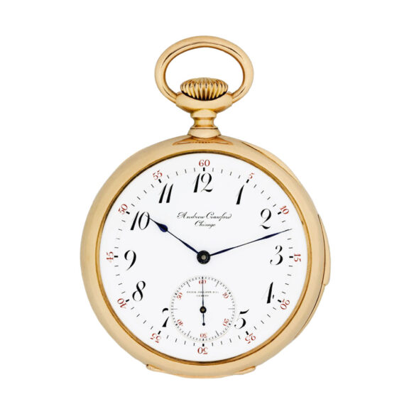 Swiss 18k gold minute repeating pocket watch Circa 1885