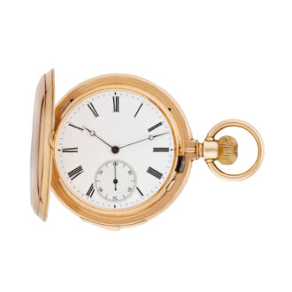 Swiss 14k gold repeater with hidden erotic scene Circa 1890