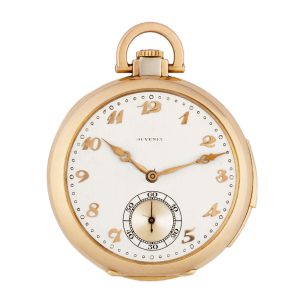 Swiss pink and white gold minute repeating dress watch Circa 1920