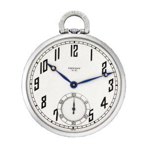 Swiss platinum and diamond-set keyless dress watch Circa 1925