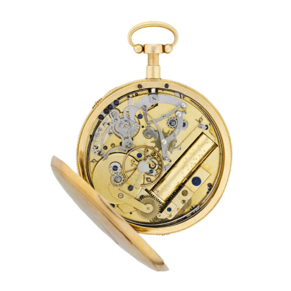 Swiss 18k gold quarter repeating musical pocket watch Circa 1820 Swiss 18k gold quarter repeating musical pocket watch Circa 1820